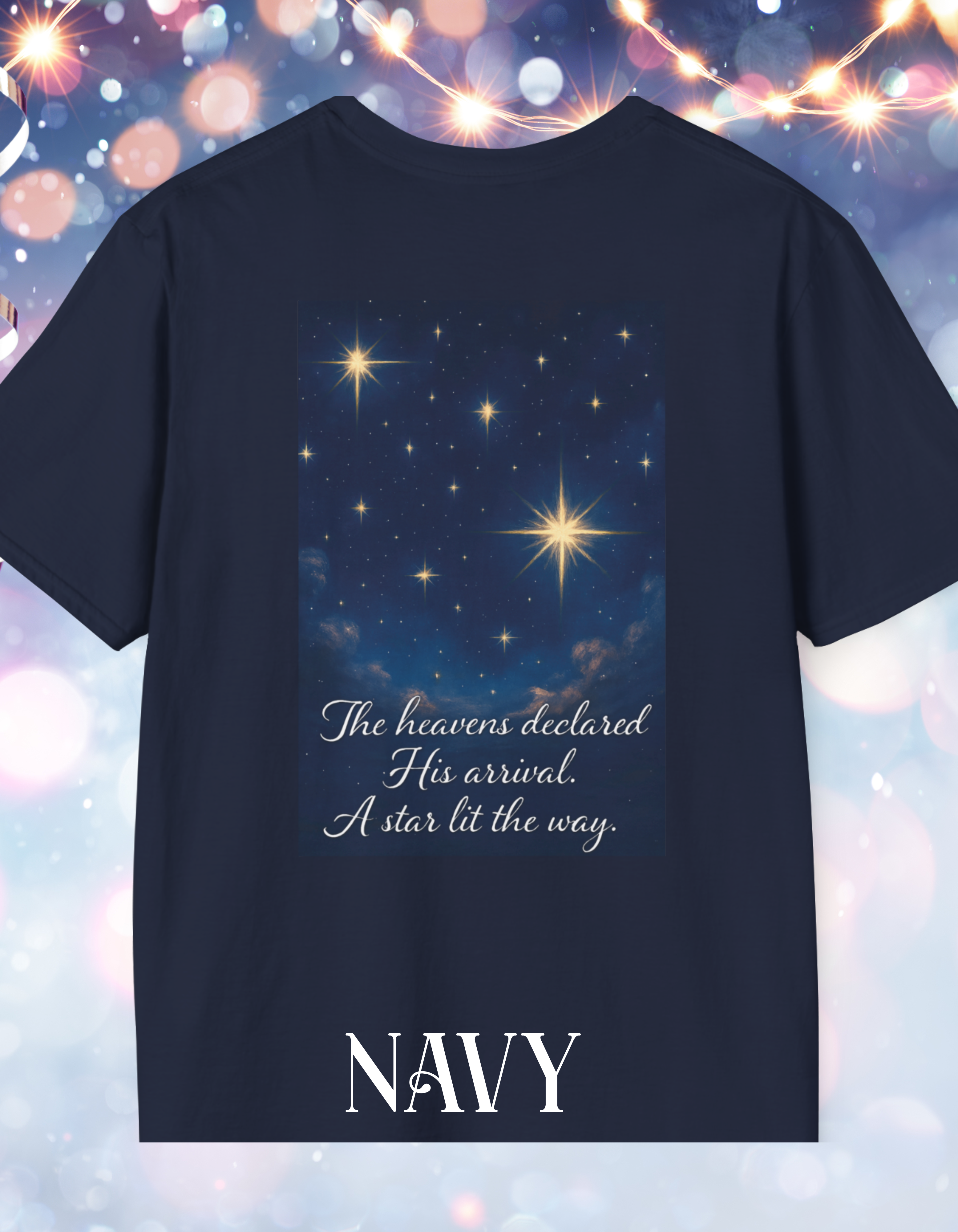 For Unto Us  T-Shirt - Perfect for Christmas, Christians, Birthday Gifts, Inspirational Fashion