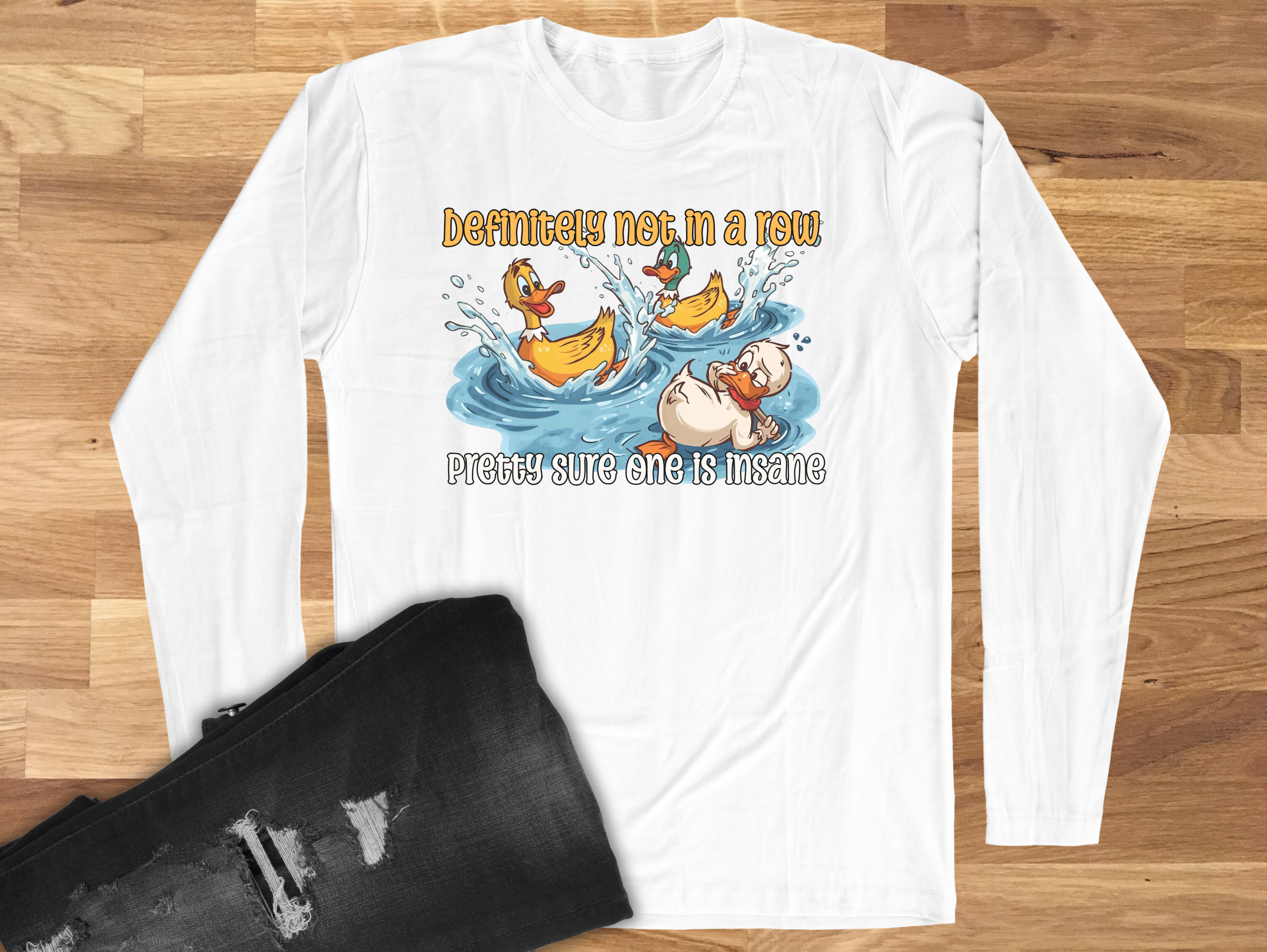 Definitely Not in a Row Men's Long Sleeved T-Shirt