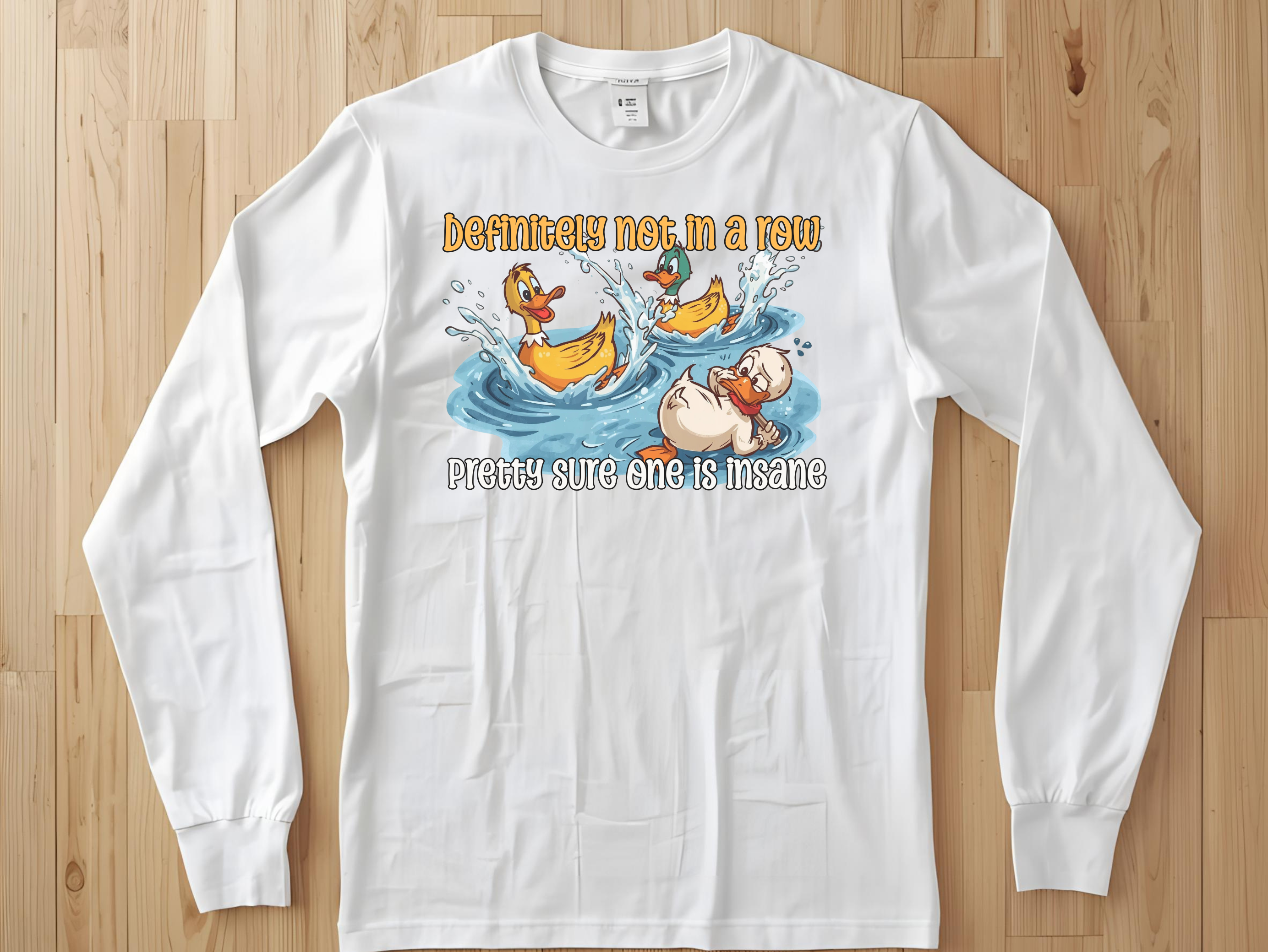 Definitely Not in a Row Men's Long Sleeved T-Shirt