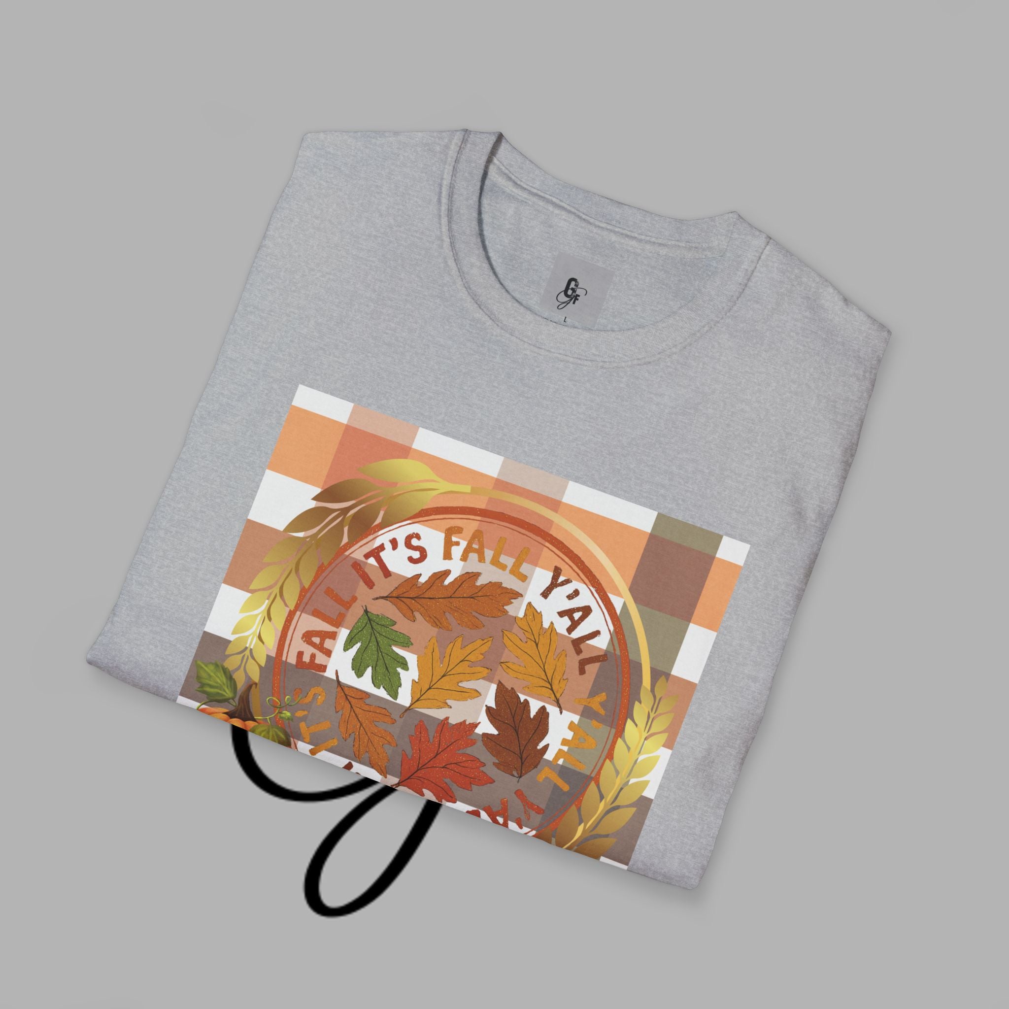 🍂 “It’s Fall Y’all” Tee, Autumn Vibes T-Shirt, Fall-Themed Tee, Unisex Casual Tee, Pumpkin Shirt, Thanksgiving Apparel, Cozy Fall Outfit