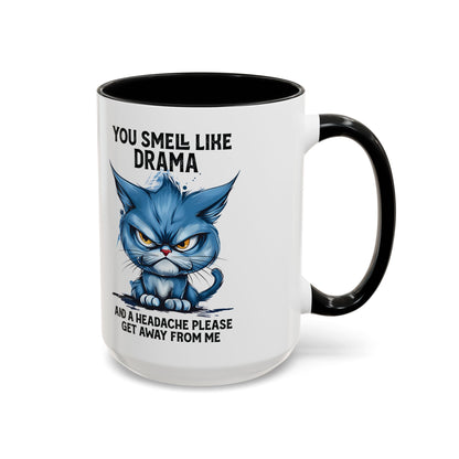 You Smell Like Drama Mug — Grumpy Cat Coffee Cup (11/15oz)