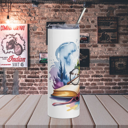 20oz Storybook Stainless Steel Tumbler — Castle & Glasses Magic