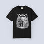 Alien & Bigfoot Campfire T-Shirt — Guitar-Playing Astronaut & UFO Night Scene