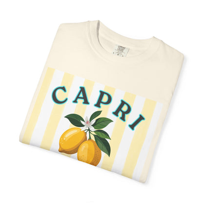 Capri Lemon Shirt, Amalfi Coast Italy Tee, Italian Summer Aesthetic Shirt, Lemon Graphic Tee, Vacation Outfit, Coastal European Style