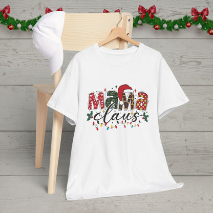 Mama Claus Christmas T-Shirt – Festive Holiday Graphic Tee for Moms – Gildan 5000 Unisex
