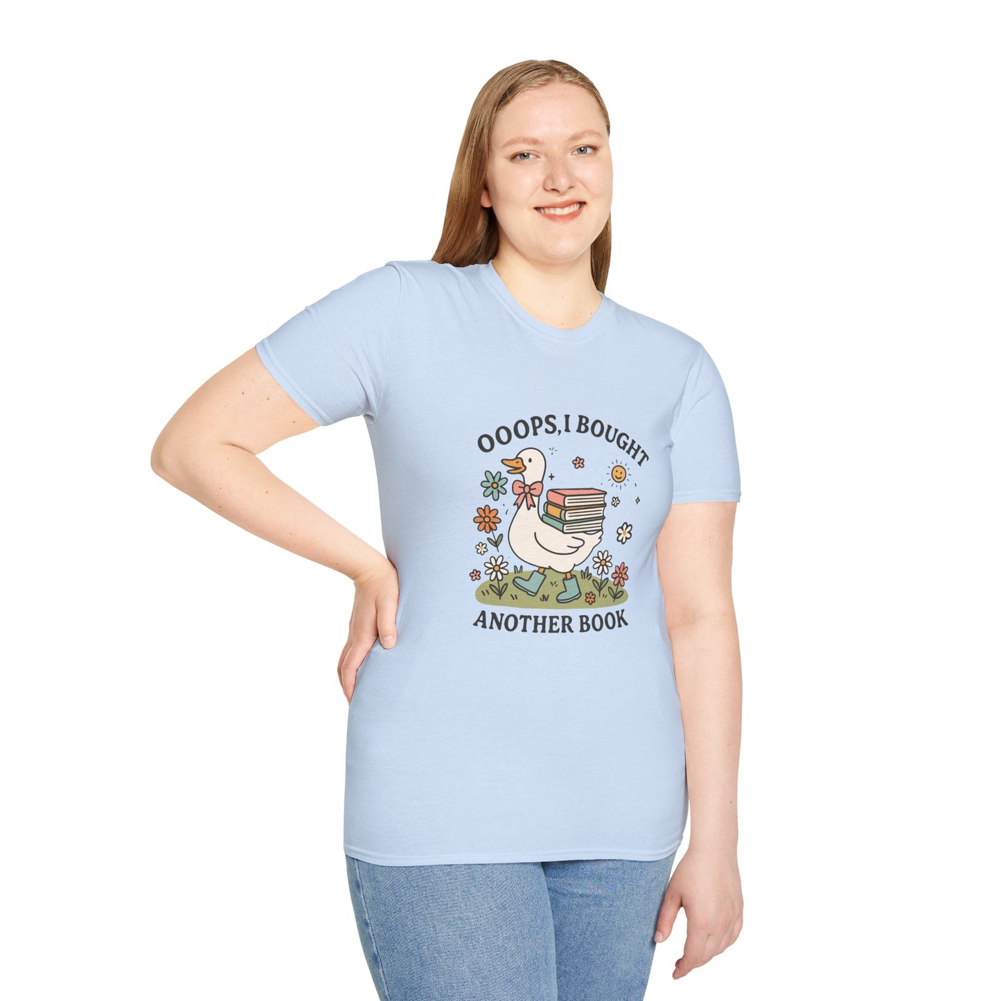 “Ooops, I Bought Another Book Shirt – Cute Duck Book Lover Tee, Vintage Bookworm Aesthetic T-Shirt, Reader Gift for Women & Teens”