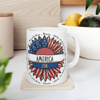 America 250 Ceramic Mug, (11oz, 15oz)