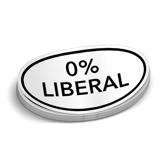 0% Liberal Decal