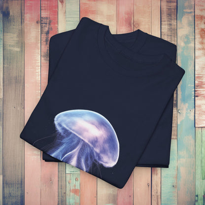 Bioluminescent Jellyfish T-Shirt | Glow Ocean Tee | Vaporwave Aesthetic | Gildan 5000