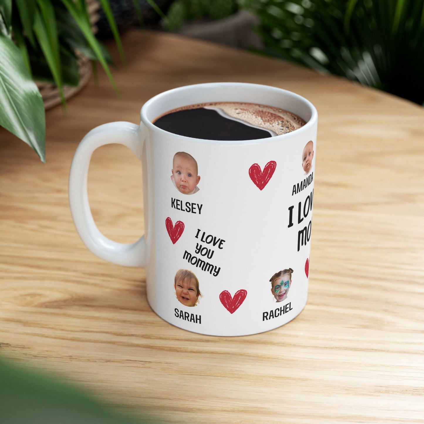 Personalized Photo Mug for Mom — Custom Kids’ Names & Photos (11oz/15oz)