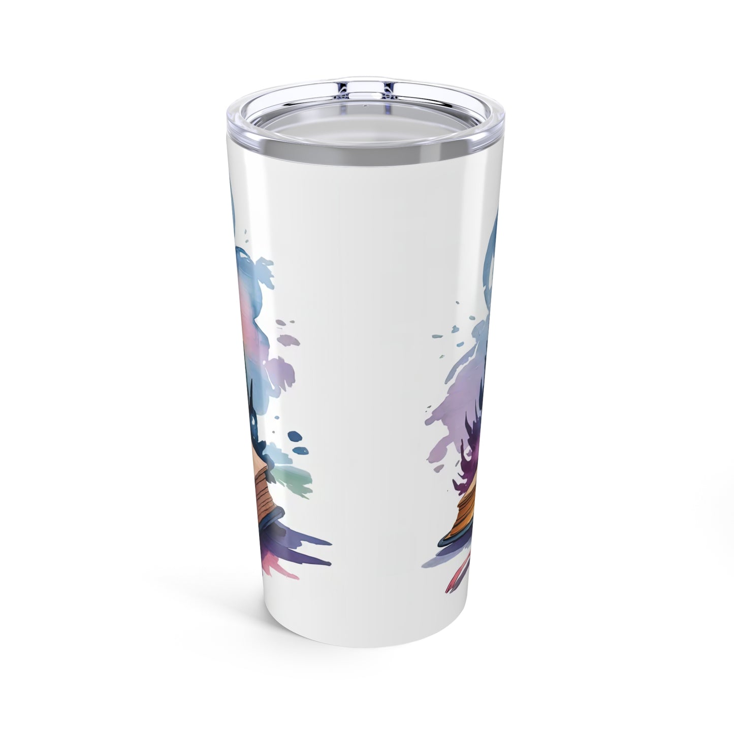 Fantasy Wizard Book Lover Tumbler – 20oz Castle Reading Stainless Steel Travel Cup