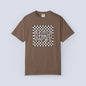 Blessed Checkerboard Floral Shirt | Retro Aesthetic Graphic Tee | Cute Trendy Boutique T-Shirt | Comfort Colors 1717 Unisex Tee