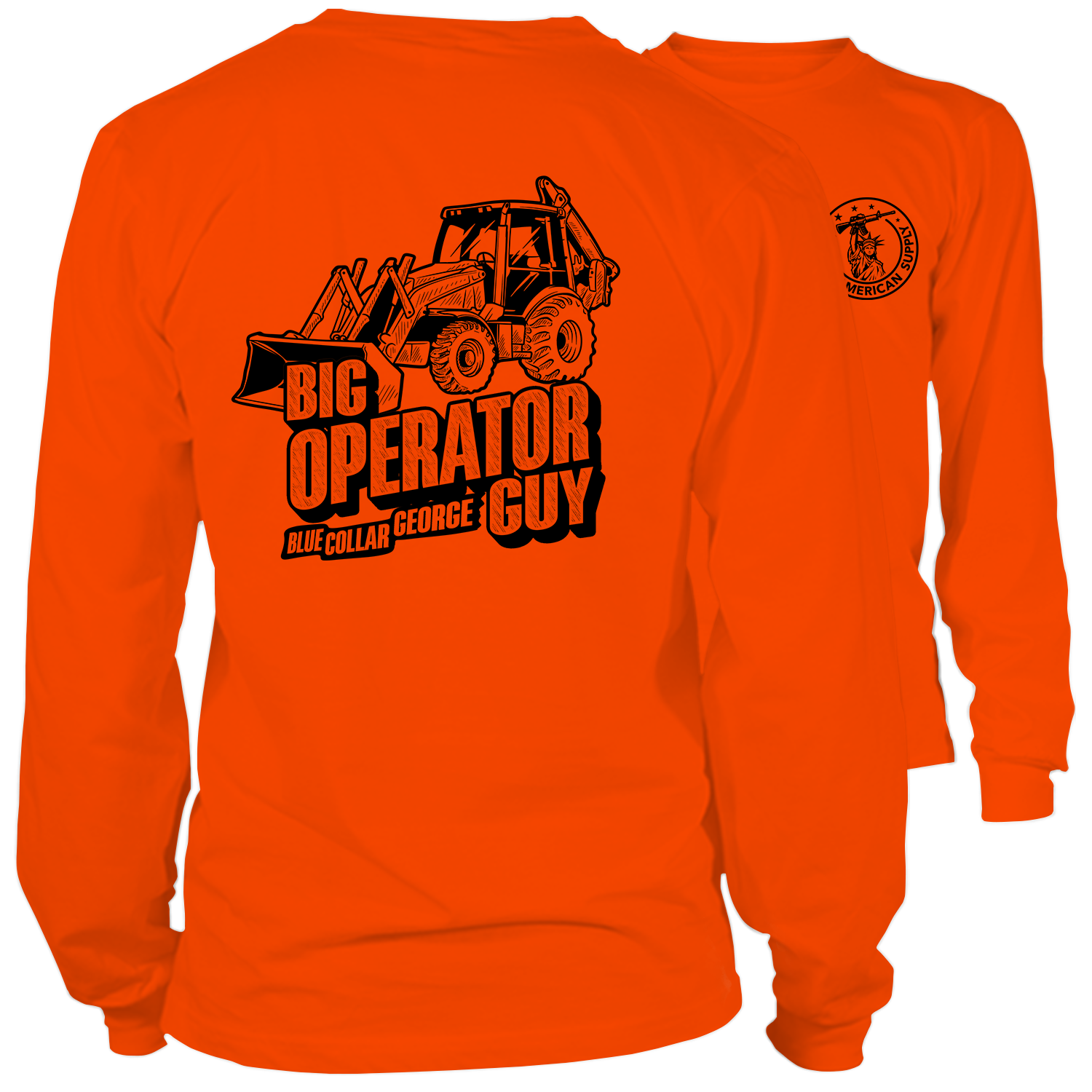 Blue Collar George Big Operator - Long Sleeve Safety Hi-Vis Shirt