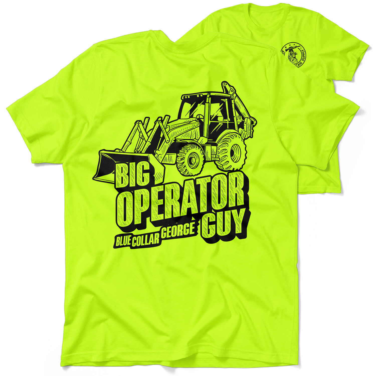 Blue Collar George Big Operator - Safety T-Shirt