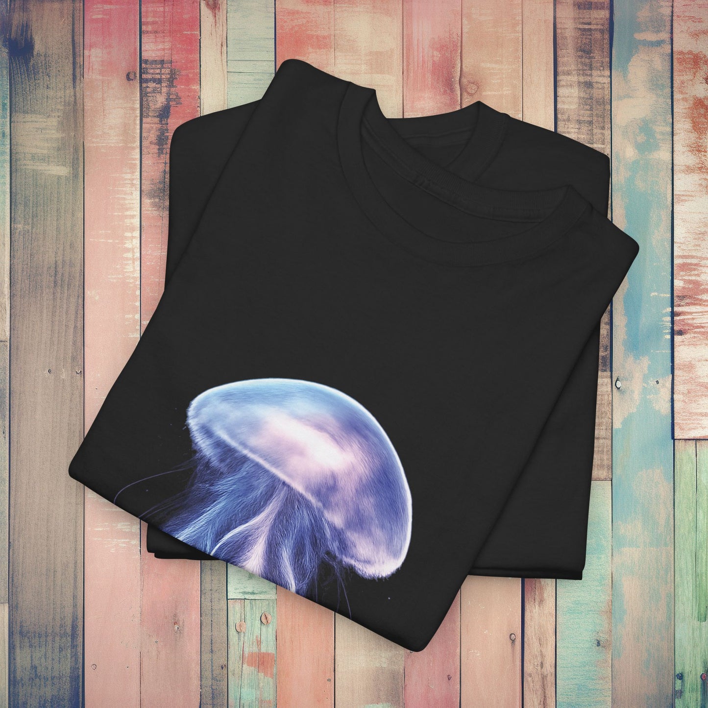Bioluminescent Jellyfish T-Shirt | Glow Ocean Tee | Vaporwave Aesthetic | Gildan 5000