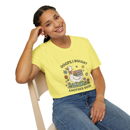 “Ooops, I Bought Another Book Shirt – Cute Duck Book Lover Tee, Vintage Bookworm Aesthetic T-Shirt, Reader Gift for Women & Teens”
