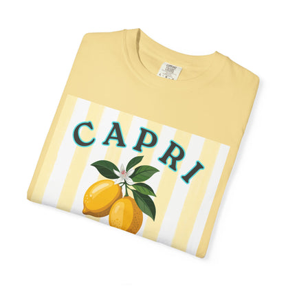 Capri Lemon Shirt, Amalfi Coast Italy Tee, Italian Summer Aesthetic Shirt, Lemon Graphic Tee, Vacation Outfit, Coastal European Style