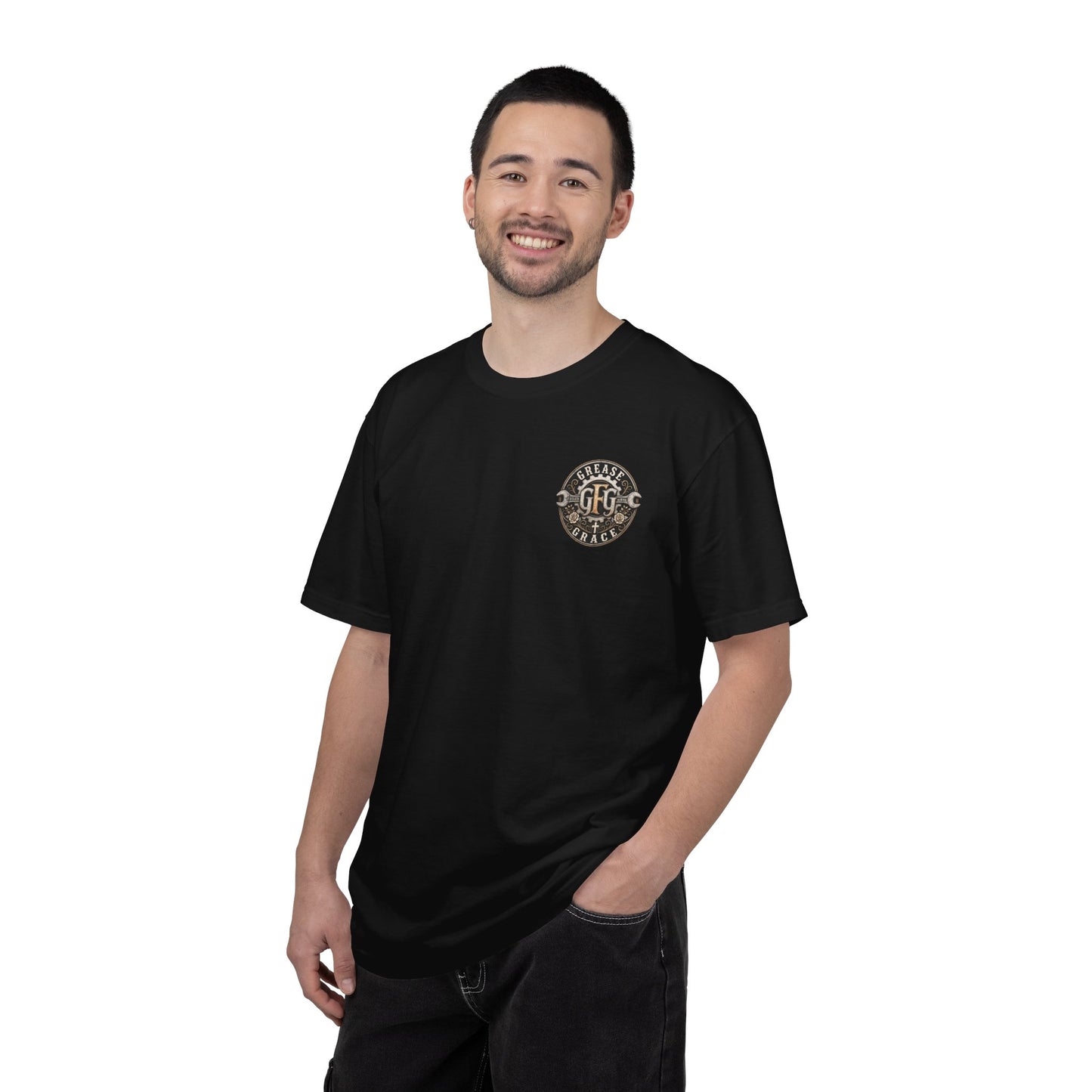 Jesus Saves Bro I Just Change Parts Shirt | Christian Mechanic Shirt | Blue Collar Faith Tee | Comfort Colors 1717 Graphic Tee