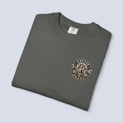 Jesus Saves Bro I Just Change Parts Shirt | Christian Mechanic Shirt | Blue Collar Faith Tee | Comfort Colors 1717 Graphic Tee