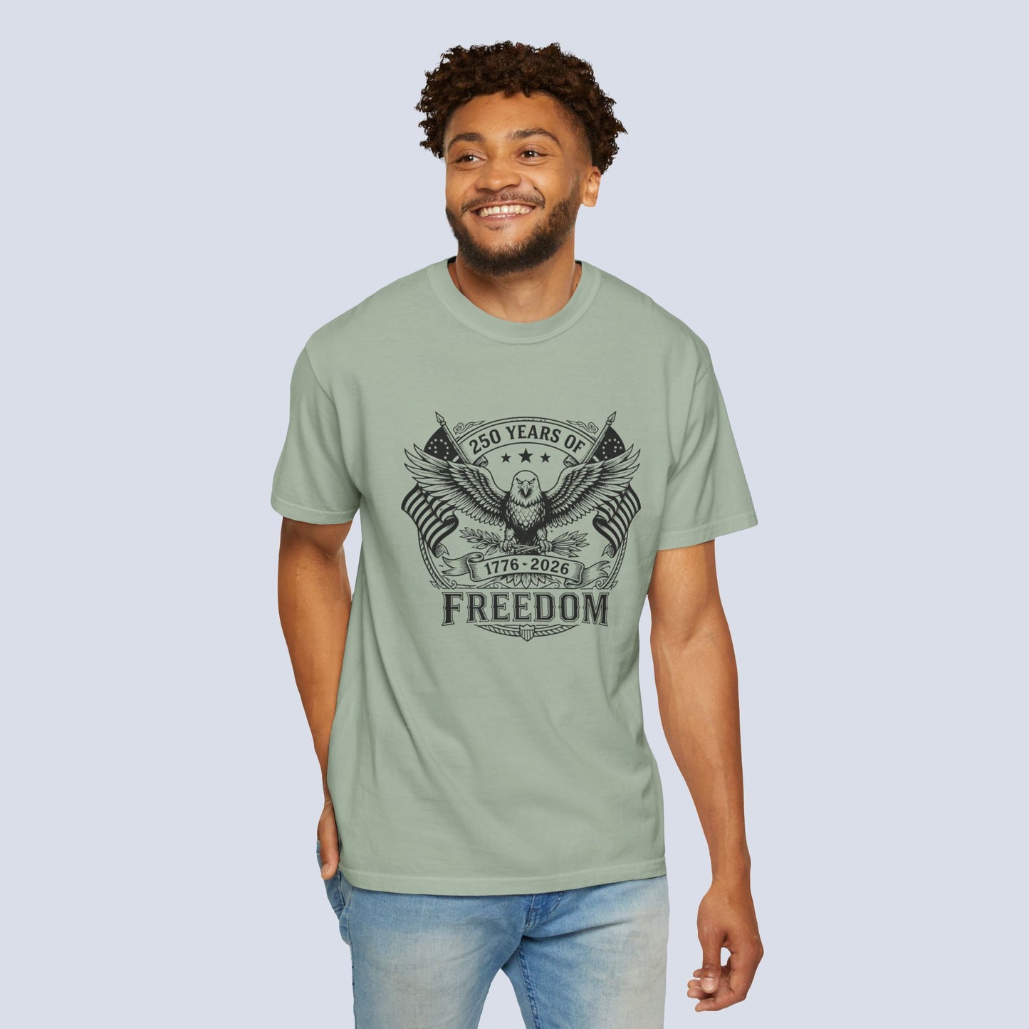 Ink Print Freedom 250th Anniversary Eagle T-Shirt