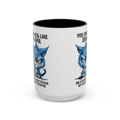 You Smell Like Drama Mug — Grumpy Cat Coffee Cup (11/15oz)