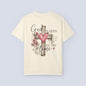 God Is Good All the Time T-Shirt – Christian Faith Tee with Cross & Heart Design, Inspirational Religious Shirt for Everyday Wear