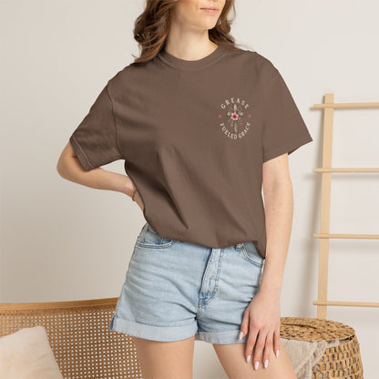 God Is Good All the Time T-Shirt – Christian Faith Tee with Cross & Heart Design, Inspirational Religious Shirt for Everyday Wear