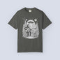 Alien & Bigfoot Campfire T-Shirt — Guitar-Playing Astronaut & UFO Night Scene