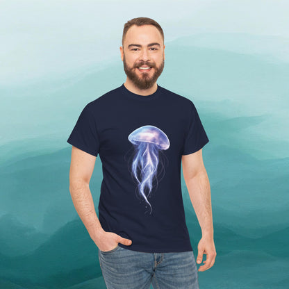 Bioluminescent Jellyfish T-Shirt | Glow Ocean Tee | Vaporwave Aesthetic | Gildan 5000