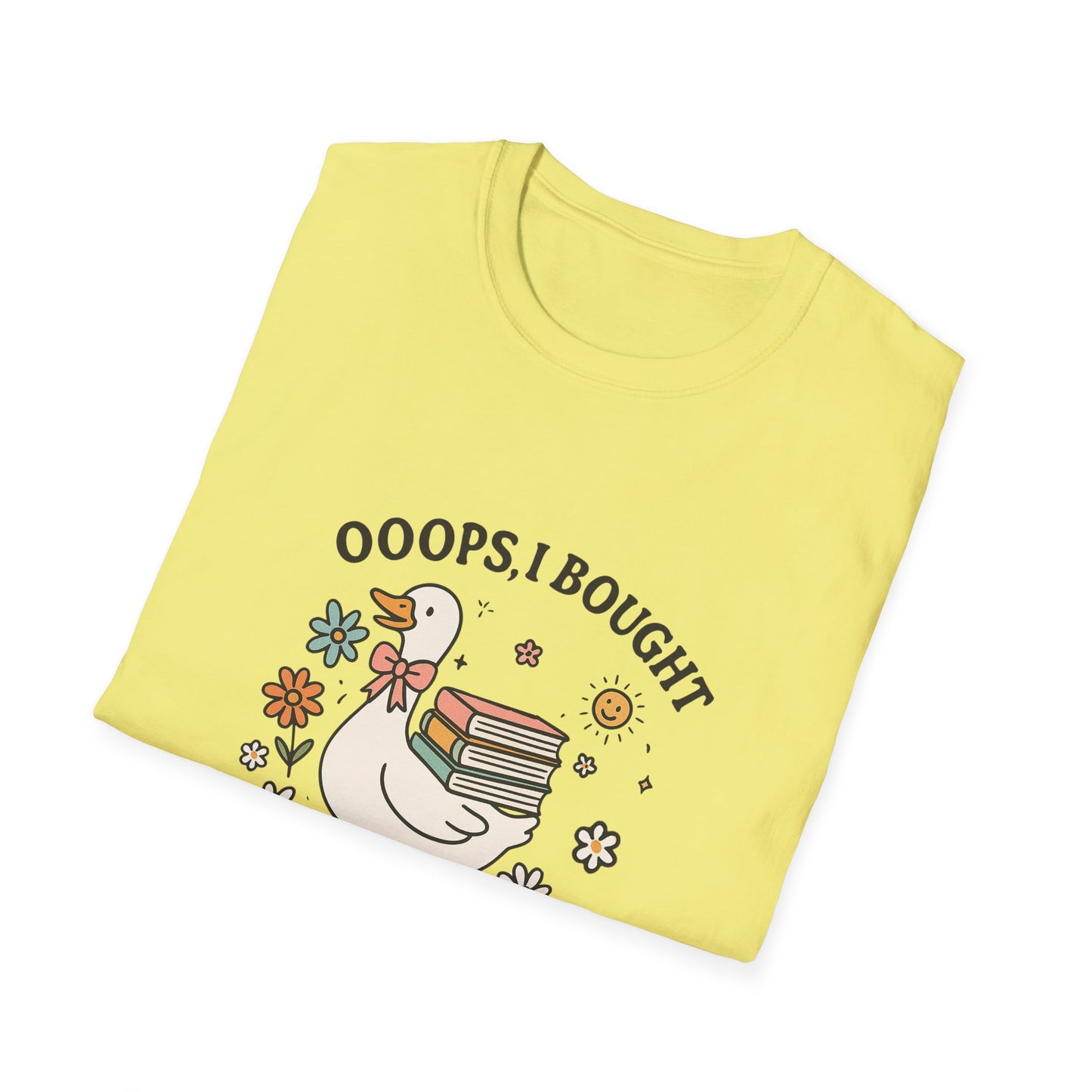 “Ooops, I Bought Another Book Shirt – Cute Duck Book Lover Tee, Vintage Bookworm Aesthetic T-Shirt, Reader Gift for Women & Teens”