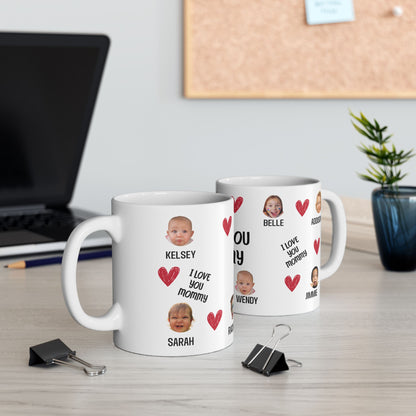 Personalized Photo Mug for Mom — Custom Kids’ Names & Photos (11oz/15oz)