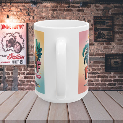Sassy Rooster F-CAW-F  Coffee Mug – Ceramic Gift Mug, 11 oz or 15 oz
