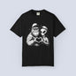 Alien & Sasquatch Heart Tee — Funny UFO Bigfoot Graphic T-Shirt