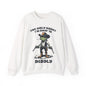 Funny Frog Sweatshirt – Cozy Crewneck with Cowboy Boots & Cheeky Quote “The Only Squat I’m Doin’ is Diddly” – Humorous Casual Fleece Pullover