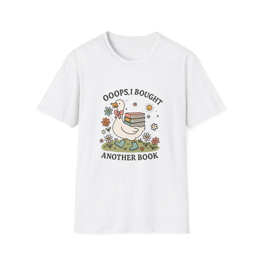 “Ooops, I Bought Another Book Shirt – Cute Duck Book Lover Tee, Vintage Bookworm Aesthetic T-Shirt, Reader Gift for Women & Teens”