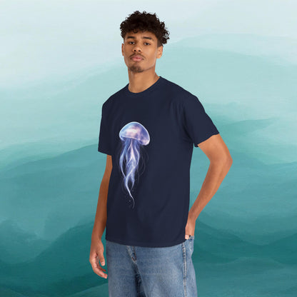 Bioluminescent Jellyfish T-Shirt | Glow Ocean Tee | Vaporwave Aesthetic | Gildan 5000