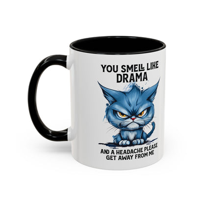 You Smell Like Drama Mug — Grumpy Cat Coffee Cup (11/15oz)