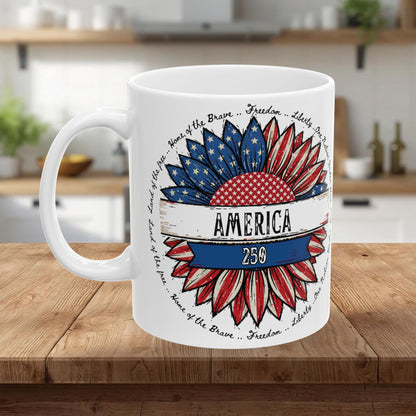 America 250 Ceramic Mug, (11oz, 15oz)