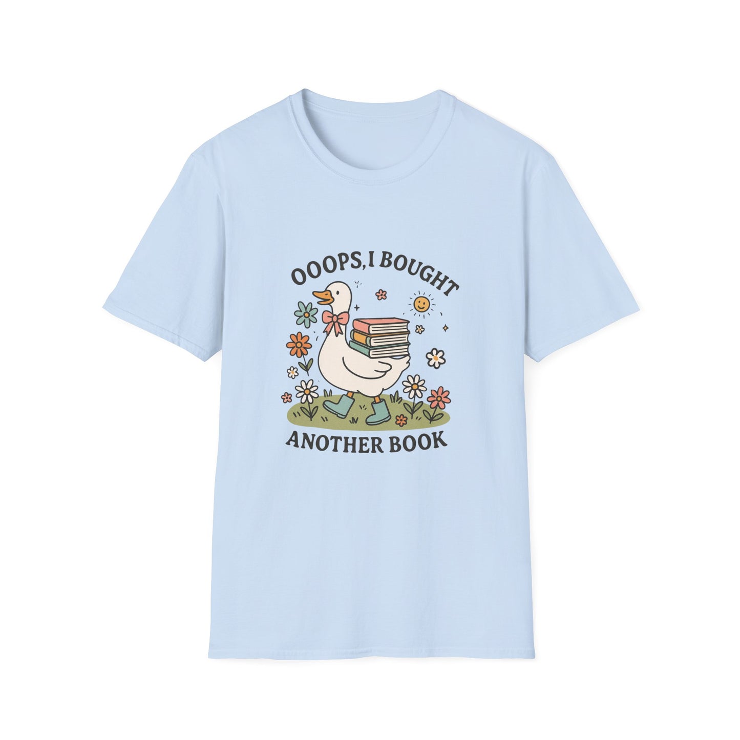 “Ooops, I Bought Another Book Shirt – Cute Duck Book Lover Tee, Vintage Bookworm Aesthetic T-Shirt, Reader Gift for Women & Teens”