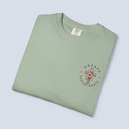 God Is Good All the Time T-Shirt – Christian Faith Tee with Cross & Heart Design, Inspirational Religious Shirt for Everyday Wear