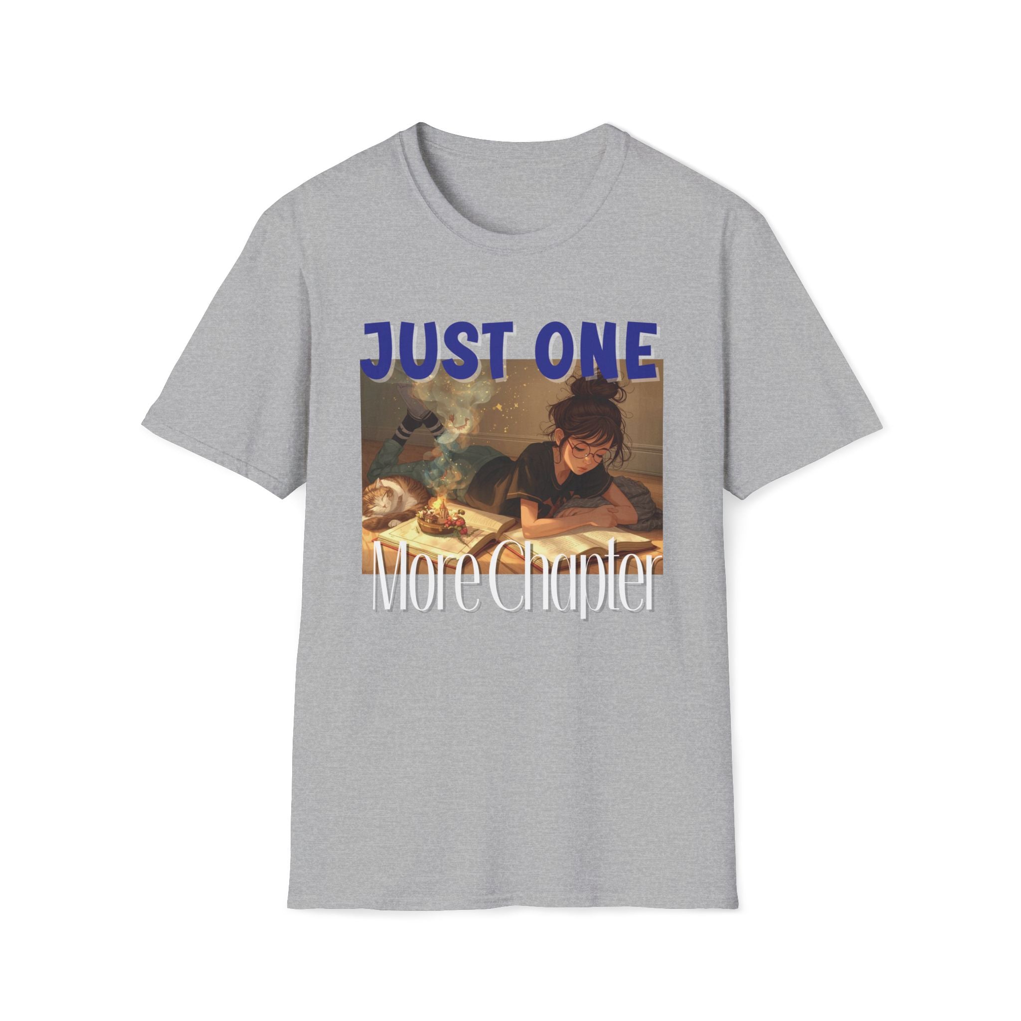 Booklovers T-Shirt - Just One More Chapter, Book Lover Gift, Literary Tee, Cozy Reading Shirt, Bookish Apparel