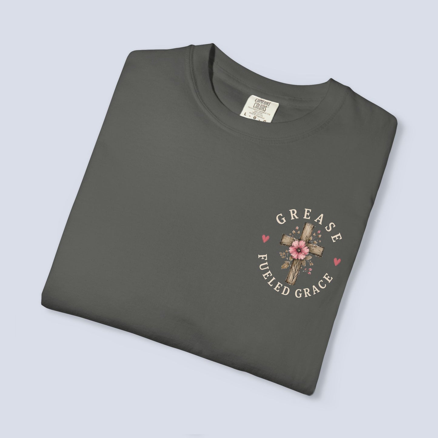 God Is Good All the Time T-Shirt – Christian Faith Tee with Cross & Heart Design, Inspirational Religious Shirt for Everyday Wear
