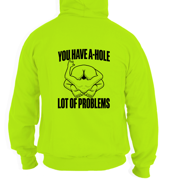 A Hole - Safety Yellow Hoodie