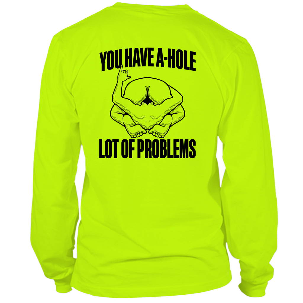 A Hole - Long Sleeve Safety Hi-Vis T-Shirt