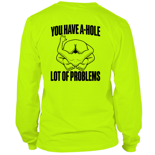 A Hole - Long Sleeve Safety Hi-Vis T-Shirt