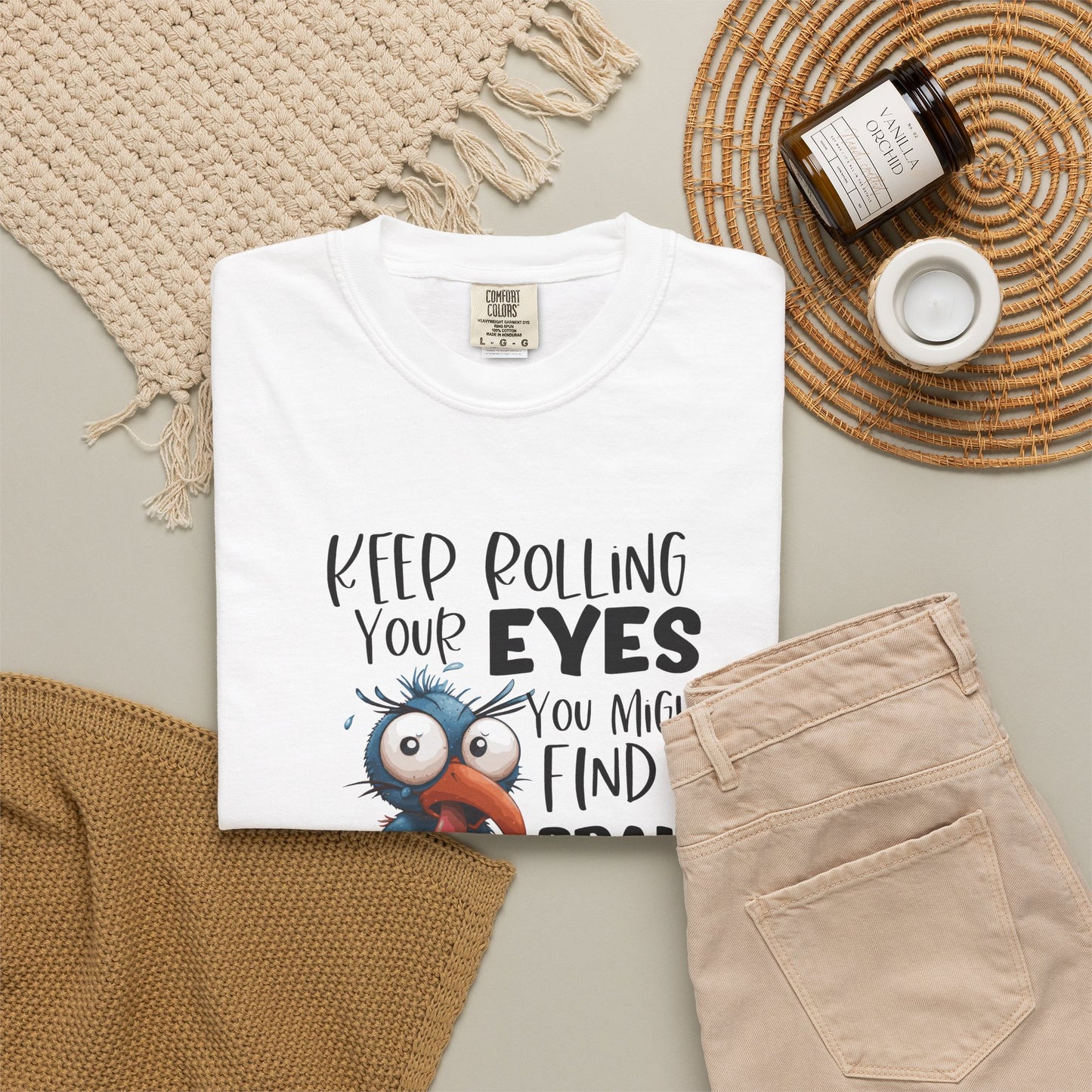 Funny Bird Graphic T-Shirt — “You Might Find a Brain Back There”