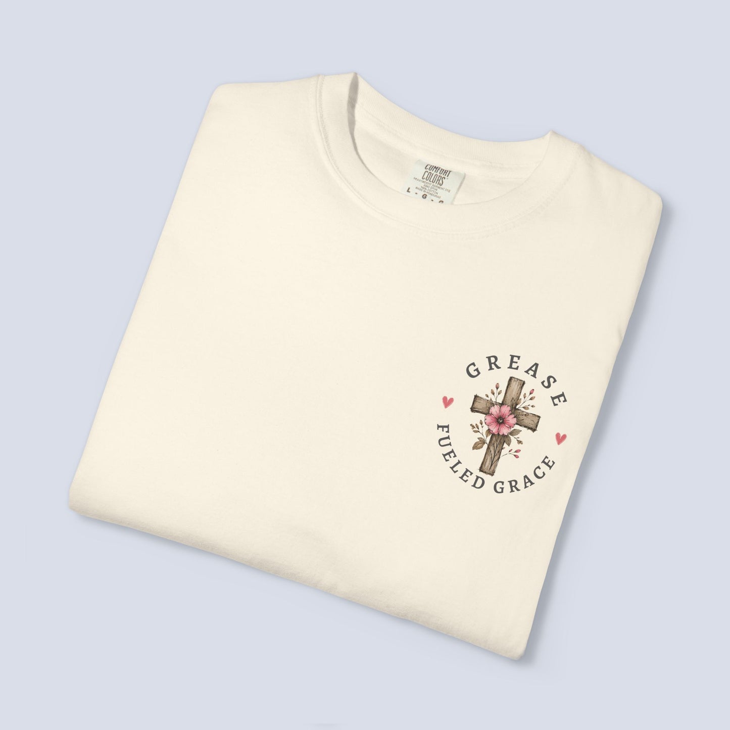 God Is Good All the Time T-Shirt – Christian Faith Tee with Cross & Heart Design, Inspirational Religious Shirt for Everyday Wear
