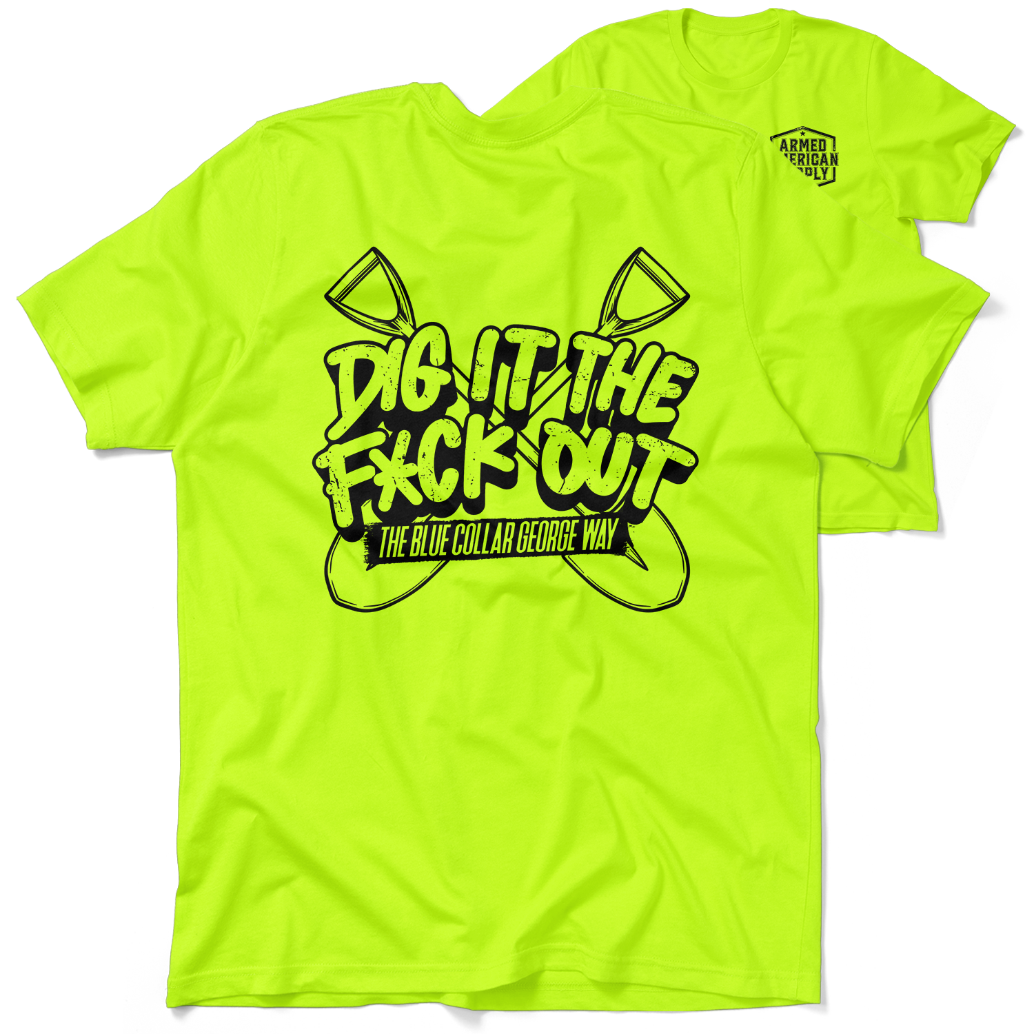 Blue Collar George Dig It - Safety T-Shirt