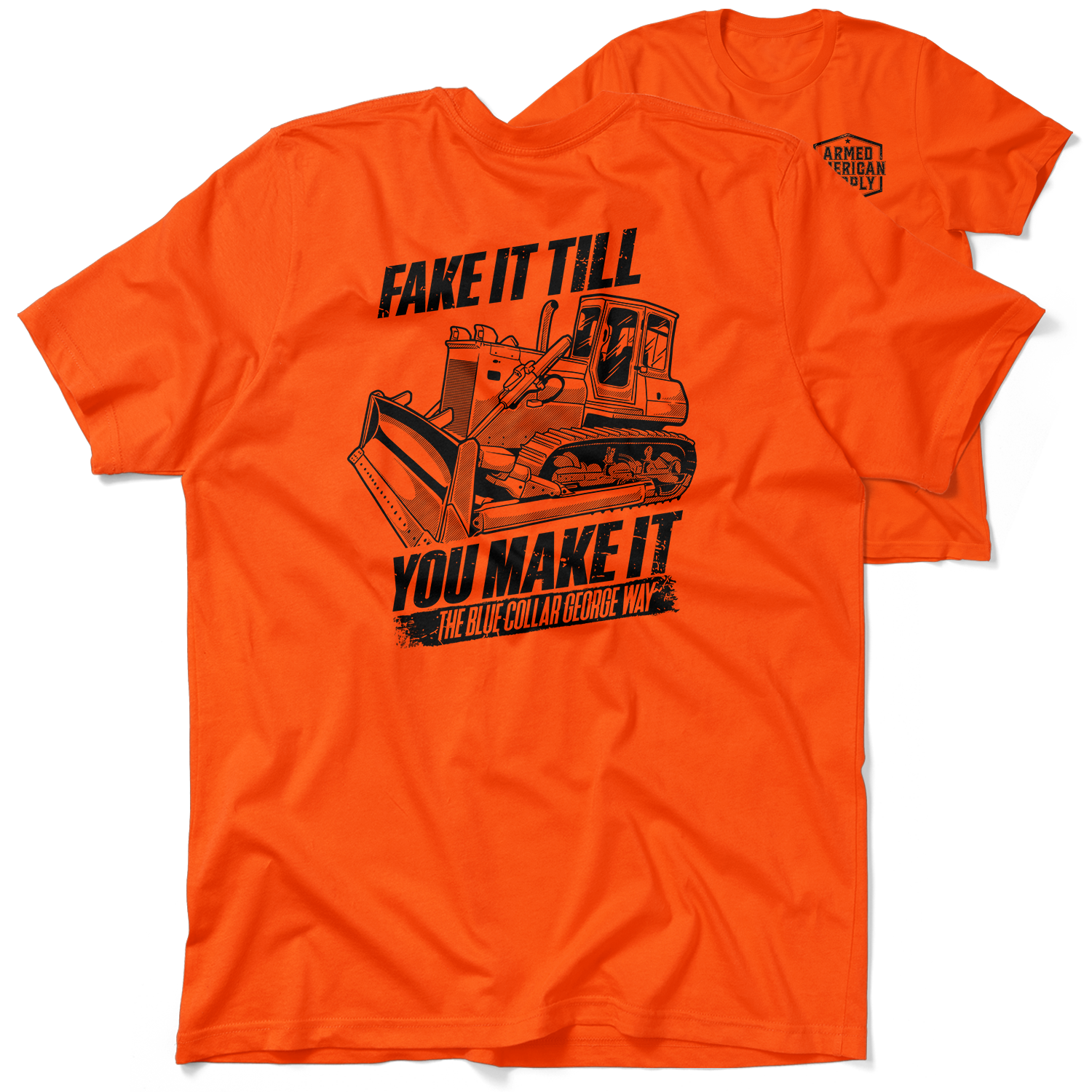 Blue Collar George Fake It - Safety T-Shirt