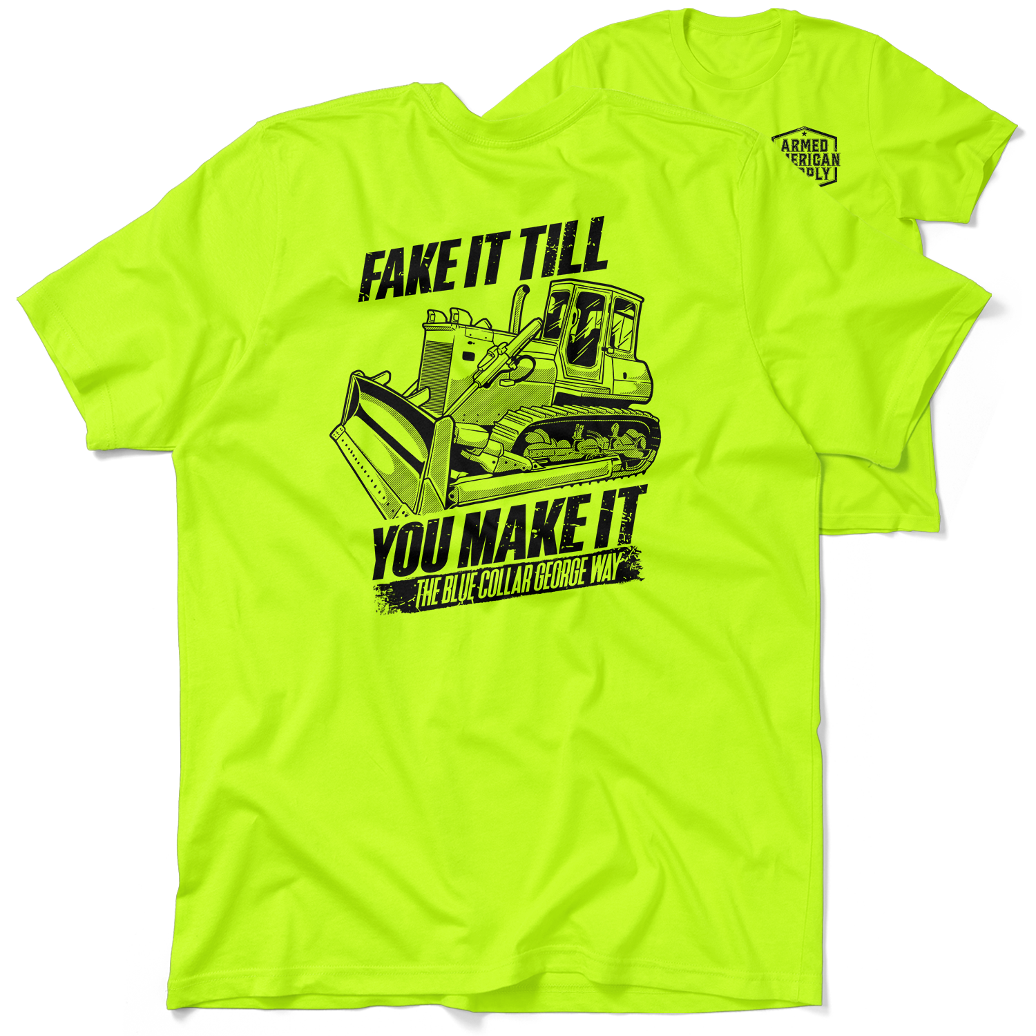 Blue Collar George Fake It - Safety T-Shirt